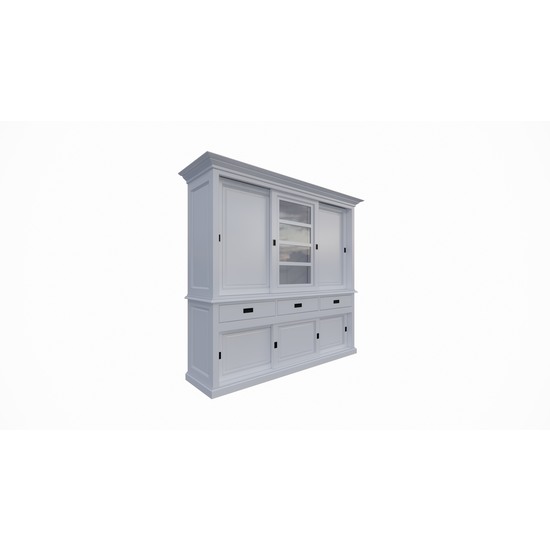 123kast  Buffetkast Patras - 300x50x230H cm - dichten deuren - schuifdeuren - 3 soft close lades