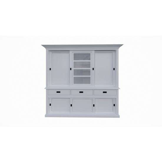 123kast  Buffetkast Patras - 300x50x230H cm - dichten deuren - schuifdeuren - 3 soft close lades