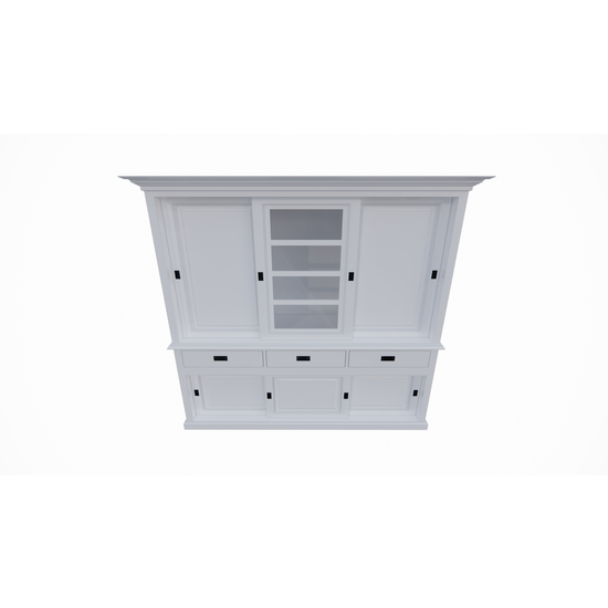 123kast  Buffetkast Patras - 300x50x230H cm - dichten deuren - schuifdeuren - 3 soft close lades