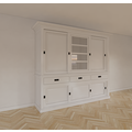 123kast  Buffetkast Patras - 300x50x230H cm - dichten deuren - schuifdeuren - 3 soft close lades