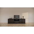 123kast  TV dressoir Amalfi - 220x40x60H cm - 4 greeploze push to open deuren - 1 push to open lade - strak design