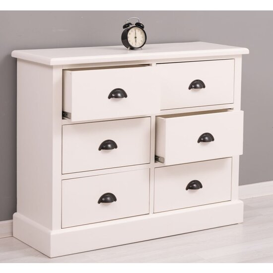 123kast  Ladekast Rhodos - 100x35x80H cm - 6 soft close lades