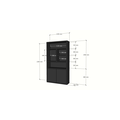123kast  vakkenkast Mendoza 02 - 120x35x220H cm - 2 push to open deuren - 5 open vakken