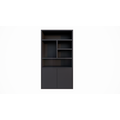 123kast  vakkenkast Mendoza 02 - 120x35x220H cm - 2 push to open deuren - 5 open vakken