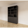 123kast  Vakkenkast Mendoza 03 - 150x35x220H cm - 3 push to open deuren - 8 open vakken