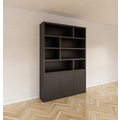123kast  Vakkenkast Mendoza 03 - 150x35x220H cm - 3 push to open deuren - 8 open vakken