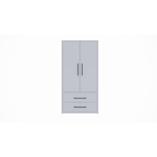 123kast  kledingkast Zakyntos 01 - 100x60x200H cm - 2 deuren - 2 lades