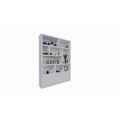 123kast  Vakkenkast Siesta - 180x35x240H cm - 3 push to open deurtjes - 8 open vakken - 5cm plank dikte