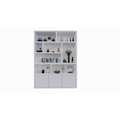 123kast  Vakkenkast Siesta - 180x35x240H cm - 3 push to open deurtjes - 8 open vakken - 5cm plank dikte