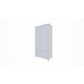 123kast  Kinderkledingkast Slawi - 90x50x180H cm - op pootjes -  2 scharnierdeuren - verstelbare planken en hang gedeelte - 1 soft close lade