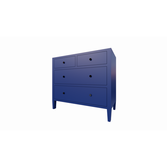 123kast  Commode Mackay - 100x50x90H cm - 4 lades - op pootjes