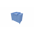 123kast  Commode Blora - 100x55x90H cm - 3 soft close lades - op pootjes