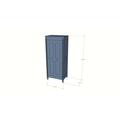 123kast  Kinderkast Blora - 80x55x195H cm - 1 deur - op pootjes