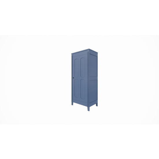 123kast  Kinderkast Blora - 80x55x195H cm - 1 deur - op pootjes