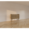 123kast  Dressoir Bowen - 100x55x90H cm - 2 soft close lades - op ronde houten pootjes