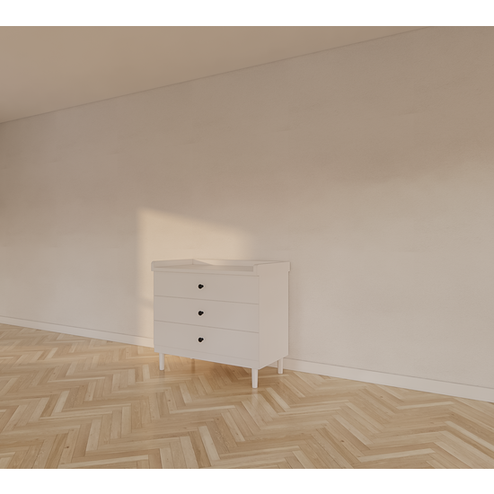 123kast  Commode Jundah - 100x55x90H cm - 3 soft close lades - op pootjes