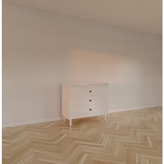 123kast  Commode Jundah - 100x55x90H cm - 3 soft close lades - op pootjes