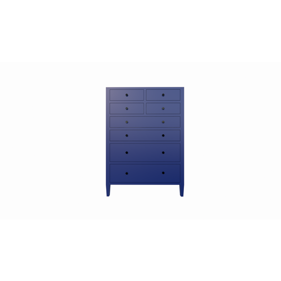 123kast  Meidenkast Cobar - 100x55x140cm - 8 soft close lades - op pootjes