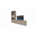 123kast  Tv vakkenkast Frankston - 300x45x235H cm - 7 deurtjes - 6 open vakken - 4cm plank dikte