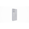 123kast  Vakkenkast Mafra 02 - 100x40x240H cm - 6cm plank dikte - dichte deuren in bovenkast - met 3 push to open lades