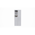 123kast  Vakkenkast Mafra 02 - 100x40x240H cm - 6cm plank dikte - dichte deuren in bovenkast - met 3 push to open lades
