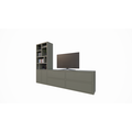 123kast  Tv vakkenkast/dressoir Burgos - 340x45x240H cm - push to open deuren - push to open lades - 5cm plank dikte