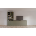 123kast  Tv vakkenkast/dressoir Burgos - 340x45x240H cm - push to open deuren - push to open lades - 5cm plank dikte
