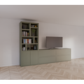 123kast  Tv vakkenkast/dressoir Burgos - 340x45x240H cm - push to open deuren - push to open lades - 5cm plank dikte