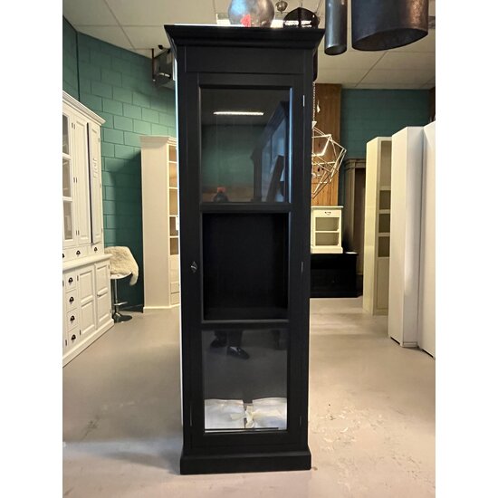 123kast  Showmodel vitrinekast Toulon 75x40x220H cm - RAL 9005