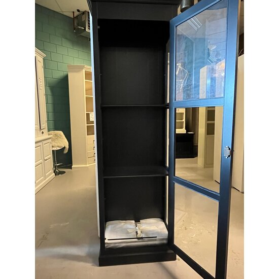 123kast  Showmodel vitrinekast Toulon 75x40x220H cm - RAL 9005