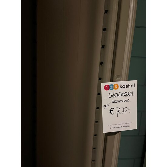 123kast  Showmodel boekenkast - 100x40x240H cm - RAL 7006