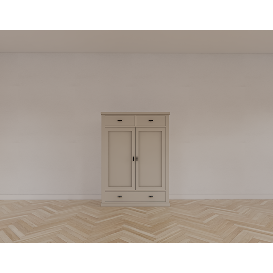 123kast  Opbergkast Montana 06 -100x53x140H cm - soft close lades - 2 scharnierdeuren