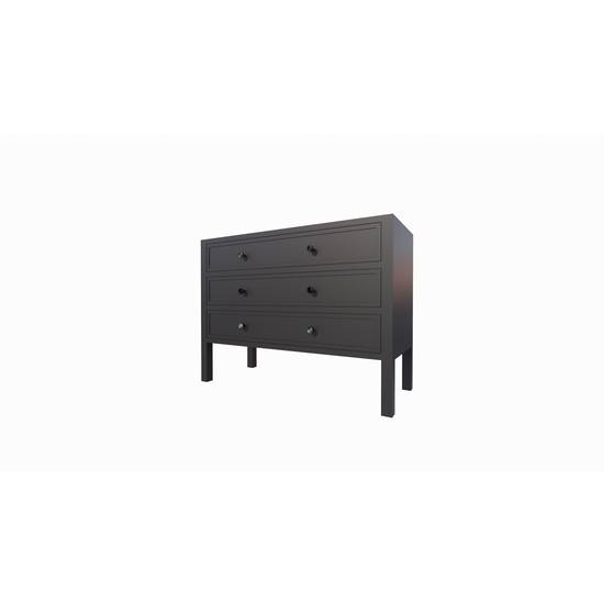 123kast  Ladekast/dressoir - 120x50x90H cm - 3 soft close lades - op pootjes