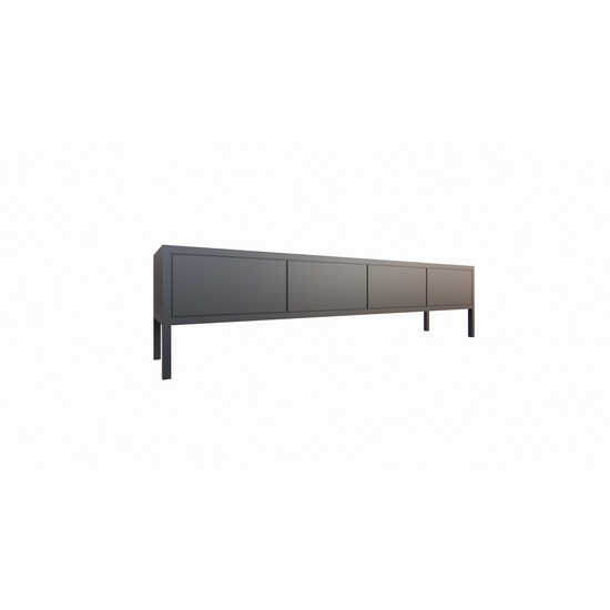123kast  Tv dressoir Fontas - 200x40x50H cm - push to open deuren - op pootjes - strak design