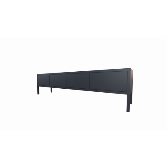 123kast  Tv dressoir Fontas - 200x40x50H cm - push to open deuren - op pootjes - strak design
