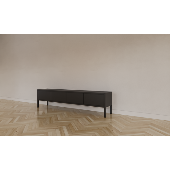 123kast  Tv dressoir Fontas - 200x40x50H cm - push to open deuren - op pootjes - strak design