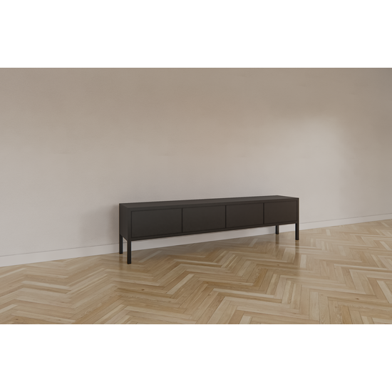 123kast  Tv dressoir Fontas - 200x40x50H cm - push to open deuren - op pootjes - strak design