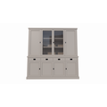 123kast  Buffetkast Vancouver - 220x45x220H cm - 2 dichte deuren in bovenkast - 2 vitrine deuren - 4 soft close lades - 4 dichte deuren in onderkast