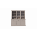 123kast  Buffetkast Tarente 04 -200x45x220H - 3 vitrinedeuren - 3 soft close lades - 3 dichte deuren