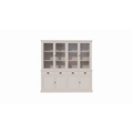 123kast  Buffetkast Tarente 05 - 220x45x220H - 4 vitrinedeuren - 4 soft close lades - 4 dichte deuren