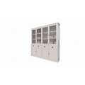 123kast  Buffetkast Tarente 05 - 220x45x220H - 4 vitrinedeuren - 4 soft close lades - 4 dichte deuren