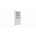 123kast  Buffetkast Alaska - 100x48x225H cm -  zwarte greepjes - 3 soft close lades