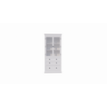 123kast  Buffetkast Alaska - 100x48x225H cm -  zwarte greepjes - 3 soft close lades