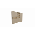 123kast  Vakkenkast Huete - 300x40x240H cm - push to open deuren - 4 open vakken