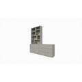 123kast  Vakkenkast/dressoir Albi - 230x30/45x240H cm - push to open lades en deuren - 4cm plank dikte