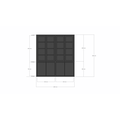 123kast  Vitrinekast Bayonne - 200x50x220H cm - push to open deuren