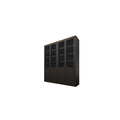 123kast  Vitrinekast Bayonne - 200x50x220H cm - push to open deuren