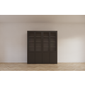 123kast  Vitrinekast Bayonne - 200x50x220H cm - push to open deuren