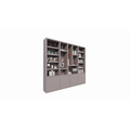 123kast  Vakkenkast Bellac 02 - 280x40x250H cm - push to open deuren - open vakken - strakke afwerking