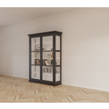 123kast  Vitrinekast Noia - 140x45x210H cm - zijkanten van glas